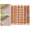 6Pcs 6 Styles Wooden Rolling Pin BAKE-HY0001-01A-1