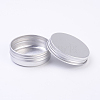 Round Aluminium Tin Cans CON-WH0010-02P-50ml-2