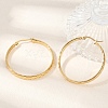 Ion Plating(IP) 304 Stainless Steel Hoop Earrings EJEW-L215-15G-1