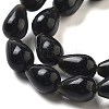 Natural Black Stone Beads Strands G-B106-A19-01-4