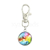 Galaxy Theme Luminous Glass Ball Pendant Decorations HJEW-JM02798-01-2