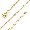 Rack Plating Brass Satellite Chain Necklaces for Women NJEW-A035-01G-4