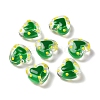 Glass Heart Beads GLAA-D005-01C-1