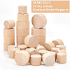 BENECREAT 36Pcs 6 Style Bamboo Bottle Stoppers FIND-BC0002-85-4