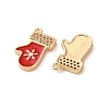 Brass Micro Pave Cubic Zirconia Pendants KK-D420-01G-01-2