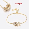 Brass Micro Pave Cubic Zirconia Pendants LS-ZIRC-G130-09P-NR-2