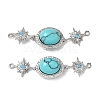 Brass Micro Pave Clear Cubic Zirconia Box Clasps KK-G505-37P-1