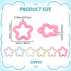 120Pcs Plastic Pendants KY-UN0001-15-2
