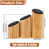 3Pcs 3 Sizes Wood Jewelry Finger Ring Displays Stands RDIS-WH0011-36A-01-2
