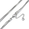 304 Stainless Steel Snake Chain Necklaces NJEW-U004-05P-3