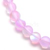 Synthetic Moonstone Beads Strands G-F142-8mm-09-3