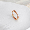 304 Stainless Steel Micro Pave Clear Cubic Zirconia Finger Rings for Women FS-WG1B662-02-1