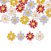 80Pcs 4 Colors Eco-Friendly Alloy Enamel Pendants ENAM-CJ0001-71-3