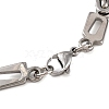 Tarnish Resistant 304 Stainless Steel Byzantine Chain Bracelets BJEW-B078-99P-3