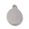 Non-Tarnish 304 Stainless Steel Pendants STAS-P316-02P-2