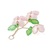 Plastic with Acrylic & Copper Wire Pendants PALLOY-JF03601-04-4