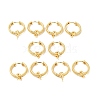 Brass Ring Hoop Earring Findings KK-G434-03G-3