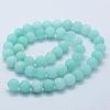 Natural & Dyed White Jade Bead Strands G-P370-01-6mm-2