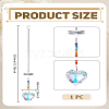 1Pc Crystals Chandelier Suncatchers Prisms Chakra Hanging Pendant HJEW-LP0002-58-2