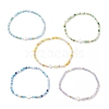 Glass Beaded Stretch Bracelets BJEW-JB11444-2