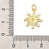 Rack Plating Brass Micro Pave Cubic Zirconia Pendants KK-I716-01G-01-3