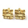 Ion Plating(IP) 304 Stainless Steel Stud Earrings EJEW-P258-21G-1