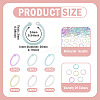 150Pcs 6 Colors Plastic Loose Leaf Book Binder Hinged Rings FIND-TA0010-54B-4
