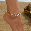 Beach Style Adjustable Imitation Pearl Charm Anklets for Women ZJ6888-1