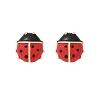 Brass Stud Earrings EJEW-C134-02G-4