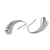 304 Stainless Steel Teardrop Dangle Earrings for Women EJEW-S237-08-2