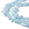 Natural White Jade Chip Beads Strands G-G905-02-4