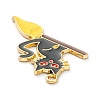 Alloy Enamel Pendants ENAM-M044-09LG-A-2