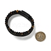 Natural Tiger Eye & Glass Round Beaded Bracelets BJEW-G732-01B-6