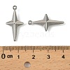 304 Stainless Steel Pendants. Star Charm X-STAS-A190-04P-3