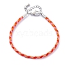 Polyester Cord Braided Bracelet Makings MAK-Z003-01P-33-1