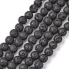Natural Lava Rock Beads Strands X-G434-1A-1
