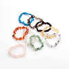 Chips Gemstone Beaded Stretch Bracelets X-BJEW-JB01826-8