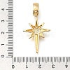 Brass Micro Pave Cubic Zirconia Pendants KK-S049-09G-3