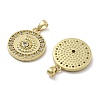 Brass Micro Pave Cubic Zirconia Pendants KK-U060-13G-2