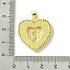 Mother's Day Brass Micro Pave Clear Cubic Zirconia Pendants KK-H472-13G-07-3