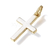 Brass Enamel Pendants KK-CBAEEA8-10B-G-2