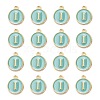 Golden Plated Alloy Enamel Charms X-ENAM-S118-05I-2