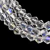 Transparent Electroplate Glass Beads Strands LS-GLAA-F029-2mm-D13-3