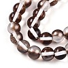 Baking Paint Transparent Glass Beads Strands DGLA-N011-10mm-09-3