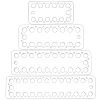 4Pcs 4 Styles Acrylic Yarn Thread Winding Plate DIY-BC0013-91-1