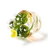 Glass Cactus Display Decorations DJEW-B004-04-3