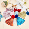 Polyester Dog Bow Ties and Birthday Hat AJEW-DR0001-60-4