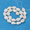 Natural White Shell Beads Strands X-PBB263Y-1-2