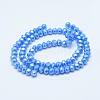 Electroplate Glass Bead Strands GLAA-E395-02-4mm-2