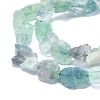 Raw Rough Natural Fluorite Beads Strands G-I279-B19-3